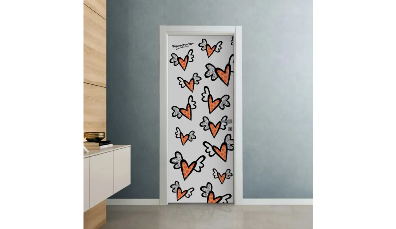 Porta per interni Britto Flying Hearts di Bertolotto