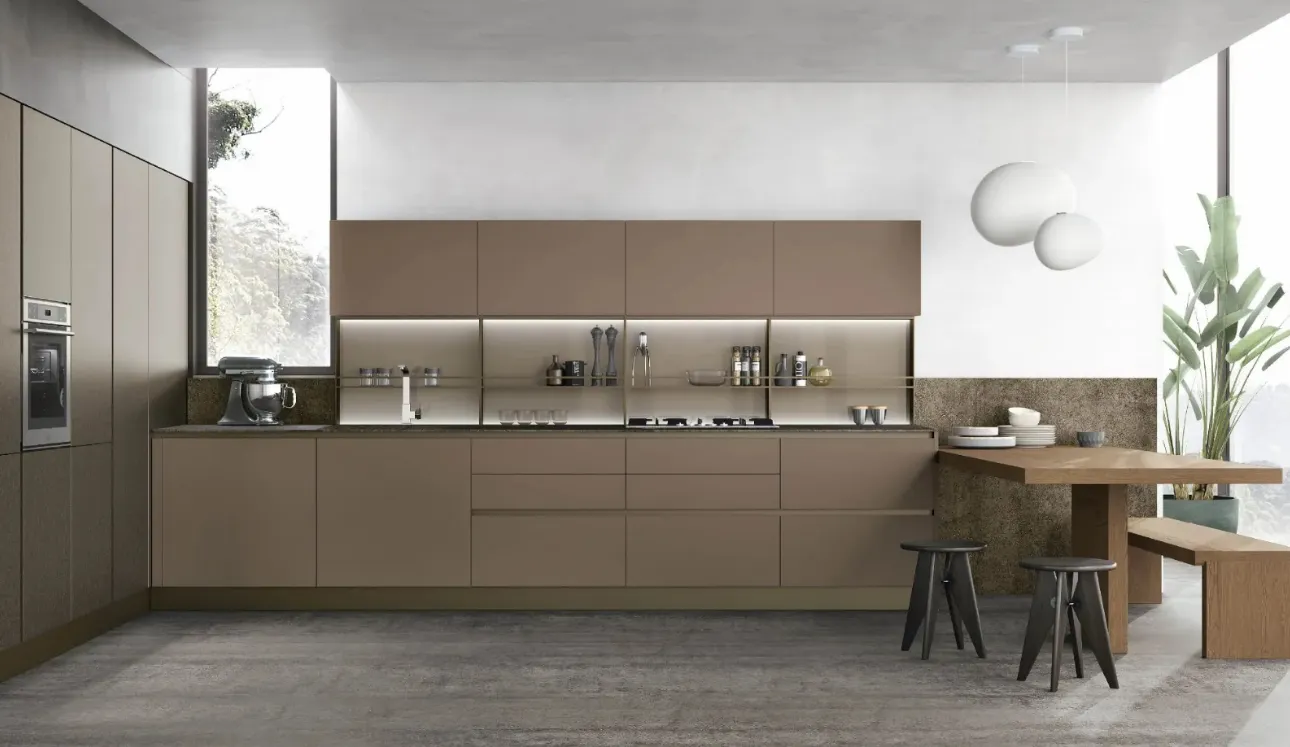 Cucina Moderna angolare con penisola Infinity di Stosa