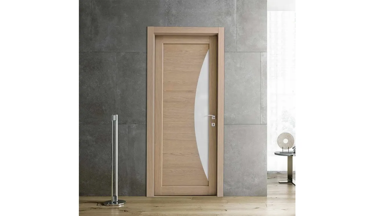 Porta per interni Baltimora New in legno di rovere sonoma di Bertolotto