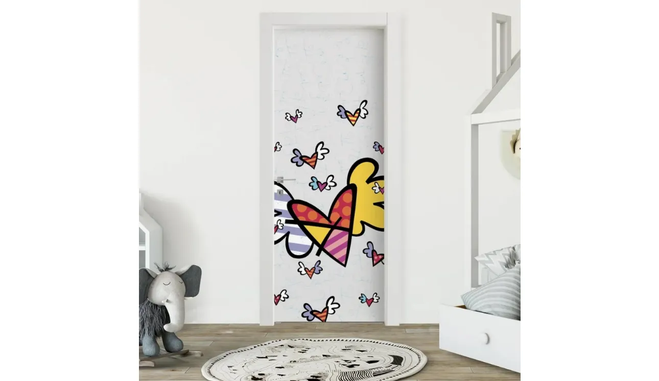 Porta per interni Britto Flying Hearts Too di Bertolotto