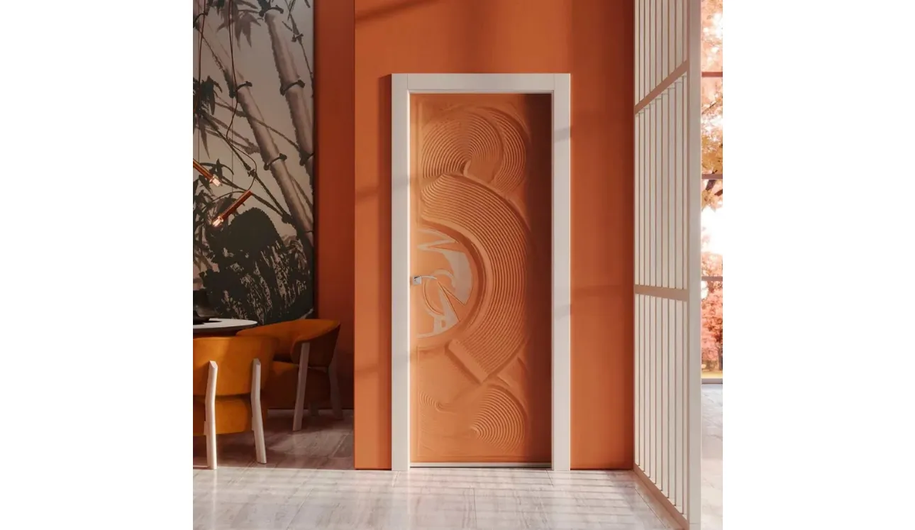 Porta per interni in sabbia colorata Casa Zen Kara di Bertolotto